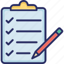 checklist, clipboard, order, query, to do