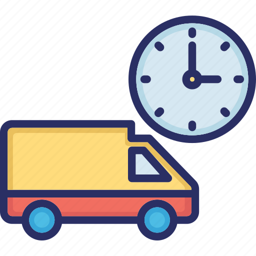 Delivery, delivery time, schedule, van, vehicle icon - Download on Iconfinder