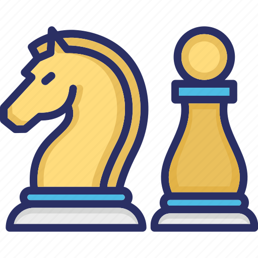 Chess knight, chess paws, chess strategy, mastery, strategy icon - Download on Iconfinder