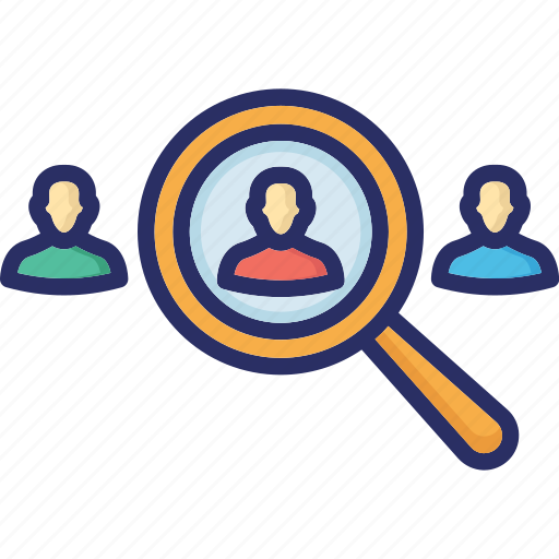 Candidate, find user, magnifying, recruitment, search icon - Download on Iconfinder