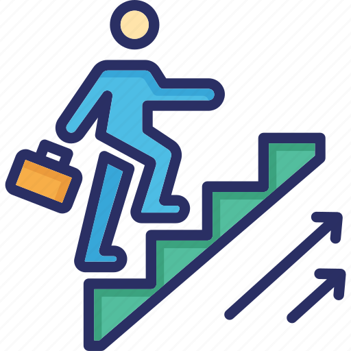 Career ladder, job promotion, ladder, progress, promotion icon - Download on Iconfinder