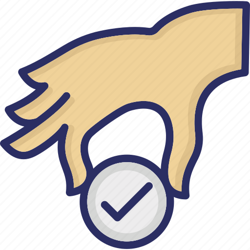 Accepted, approval, approved, hand gesture, solution provider icon - Download on Iconfinder