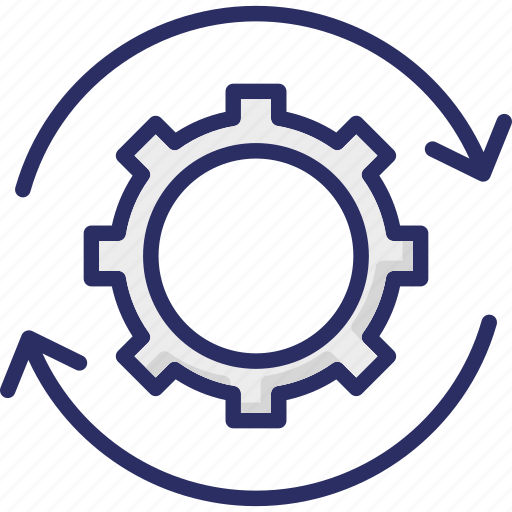 Chain, cog chain, combination, integration, work chain icon - Download on Iconfinder