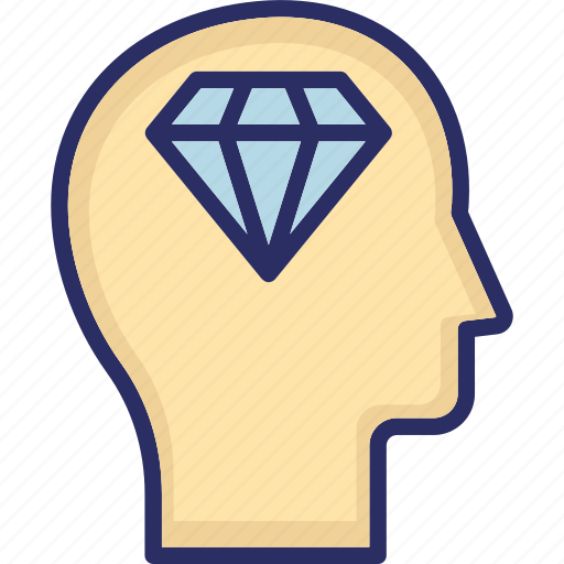 Ability, capability, diamond, head, skills icon - Download on Iconfinder