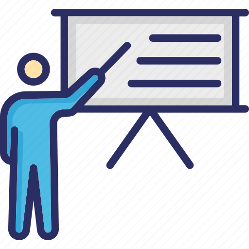 Lecture, meeting, presentation, teacher, training icon - Download on Iconfinder