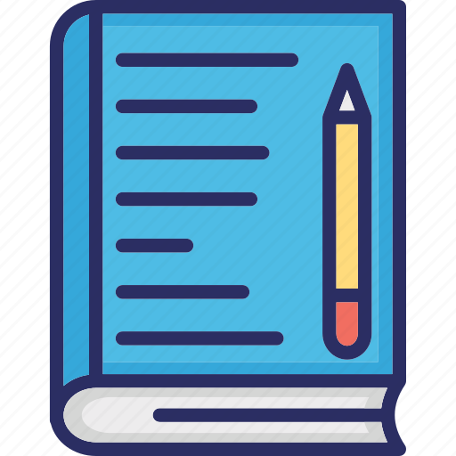 Notebook, notepad, reading, text book, writing icon - Download on Iconfinder