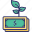 business growth, financial growth, investment, money growth, money plant 