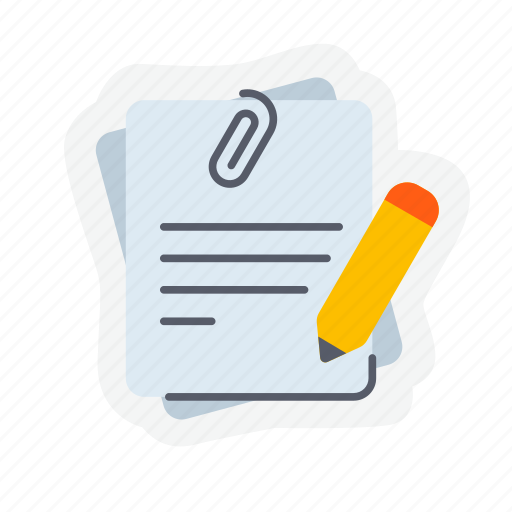 Notes, pencil, pen, write, plan, file, clip icon - Download on Iconfinder
