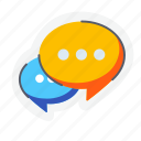 chat, communication, discuss, bubble, message, box, thread