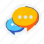 chat, communication, discuss, bubble, message, box, thread 