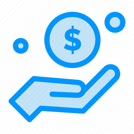 Charity, dollar, hand, help, money icon - Download on Iconfinder