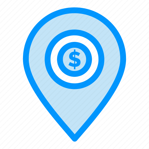 Dollar, location, map, money, pin icon - Download on Iconfinder