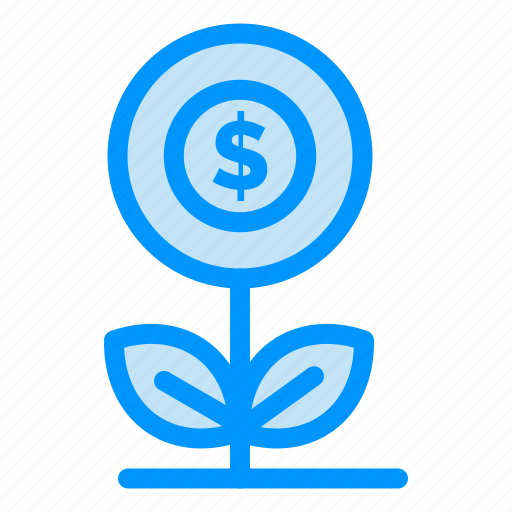 Business, dollar, flower, growth, money icon - Download on Iconfinder