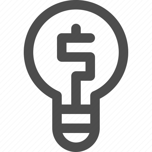 Bulb, business, creative, dollar, idea, light, money icon - Download on Iconfinder
