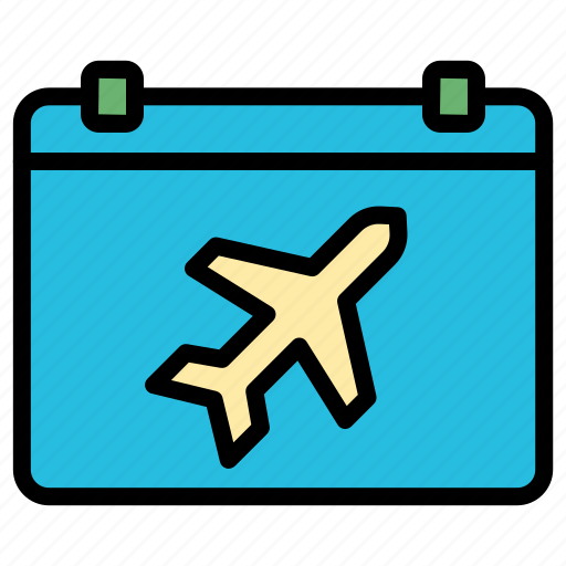 Business, trip, airplane, date, flight, schedule, event icon - Download on Iconfinder
