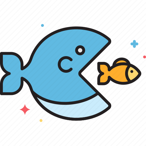 Big fish, competition, fish, small fish icon - Download on Iconfinder
