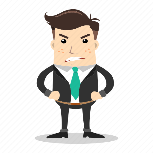 Angry, avatar, businessman, employee, man, people, worker icon - Download on Iconfinder
