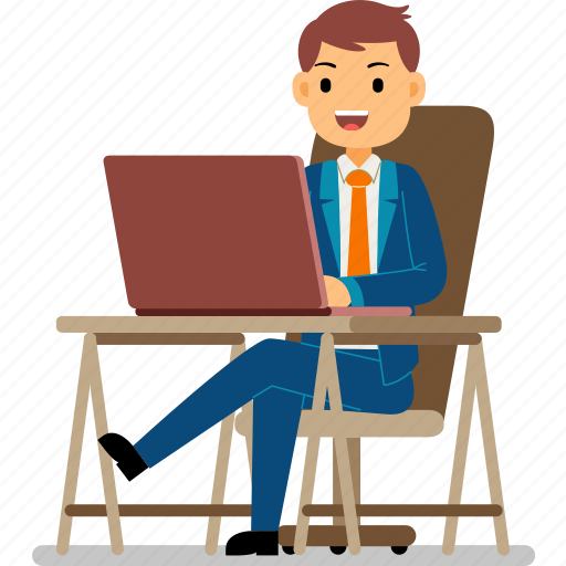 Businessman, business, character, cartoon, worker, job, professional illustration - Download on Iconfinder