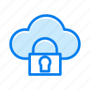 cloud, safe, security, lock, protection, secure, storage, weather