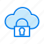 cloud, safe, security, lock, protection, secure, storage, weather 