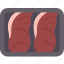 meat, tray, raw, fillet, package 