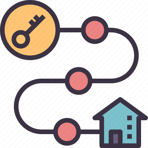 Rent, own, home, key, mortgage, loan icon - Download on Iconfinder