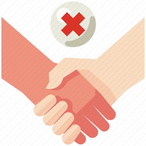 Avoid handshake, coronavirus, covid 19, handshake, health, hygiene, no handshake icon - Download on Iconfinder