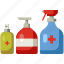 alcohol, cleaning, coronavirus, disinfectant, hygiene, hygiene items, soap 