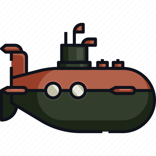Marine, sea, submarine, transport, transportation, undersea icon - Download on Iconfinder