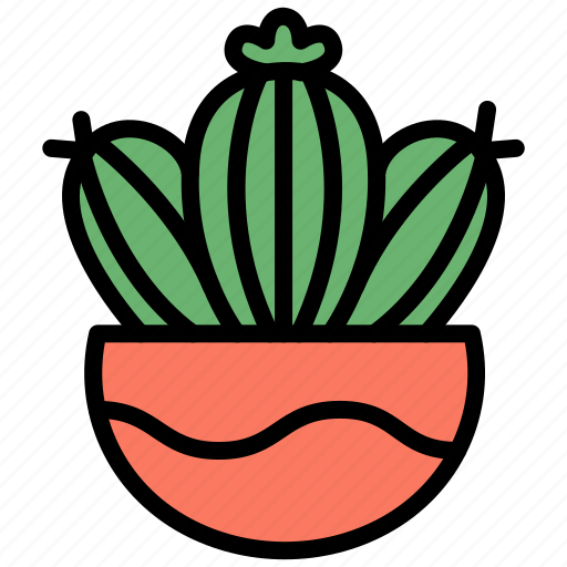 Cactus, succulent, pot, garden, botanical, plant, thorn icon - Download on Iconfinder