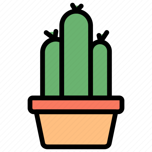 Cactus, pot, garden, botanical, plant, thorn, succulent icon - Download on Iconfinder