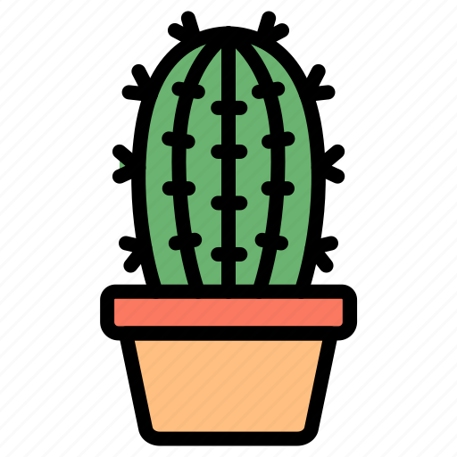 Cactus, pot, plant, succulent, botanical, garden, thorn icon - Download on Iconfinder