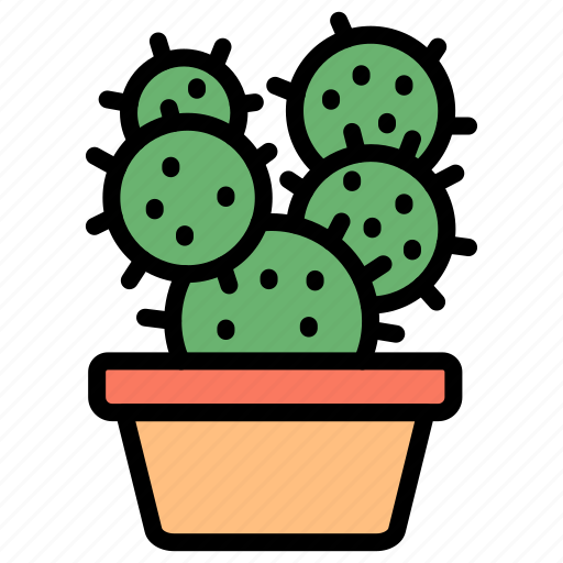 Cactus, succulent, pot, garden, botanical, plant, thorn icon - Download on Iconfinder