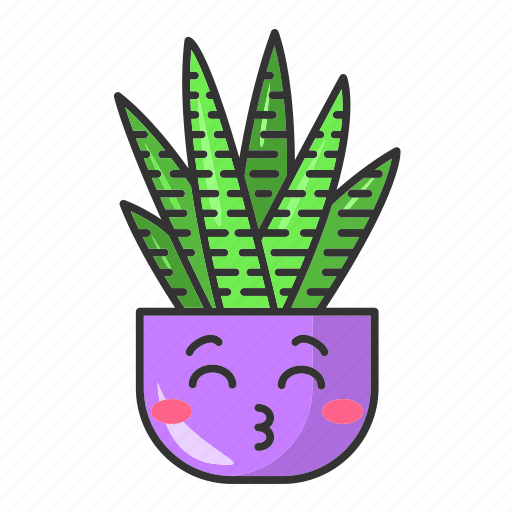 Cholla, cute, cactus, kawaii, succulent, zebra, emoji icon - Download on Iconfinder