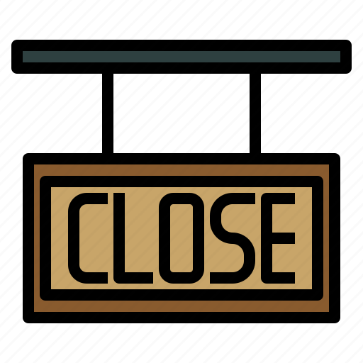 Closed, signboard, sign, cafe, business, marketing icon - Download on Iconfinder
