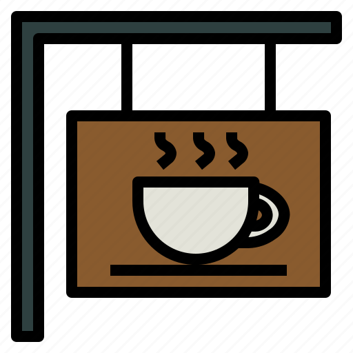 Singboard, coffeeshop, cafe, food, restaurant, drink icon - Download on Iconfinder
