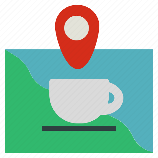 Location, cafe, coffee, restaurant, coffeeshop, gps, map icon - Download on Iconfinder