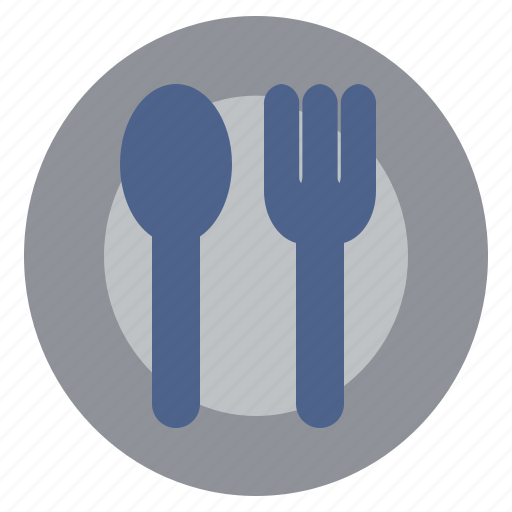 Spoon, plate, food, dinner, reataurant, cooking, kitchen icon - Download on Iconfinder