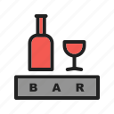 bar, cafe, cocktail, drink, open, sign, snack