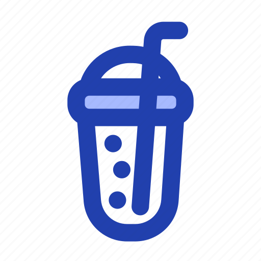 Boba, cafe, drink, straw icon - Download on Iconfinder