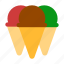 ice, cream, cone 