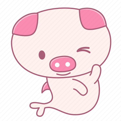 Caheo, fish, happy, pig, smile, wink icon - Download on Iconfinder