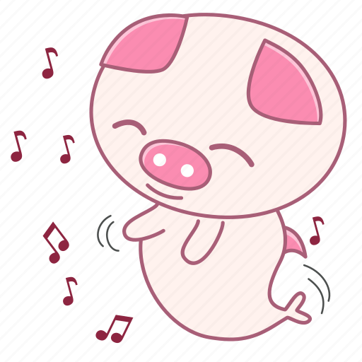 Caheo, dance, fish, love, music, pig, smile icon - Download on Iconfinder