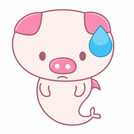 Caheo, fish, nervous, pig, sad, sweat icon - Download on Iconfinder
