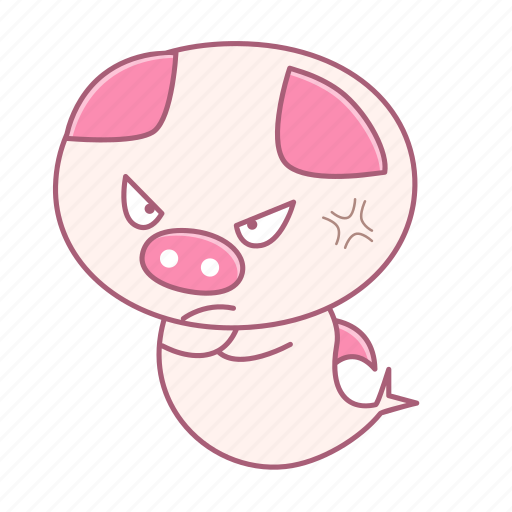 Angry, caheo, fish, mad, pig, rage icon - Download on Iconfinder