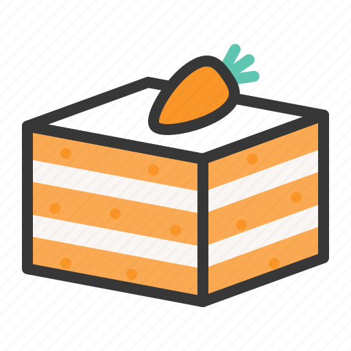 Bakery, cake, carot cake, dessert, sweet icon - Download on Iconfinder
