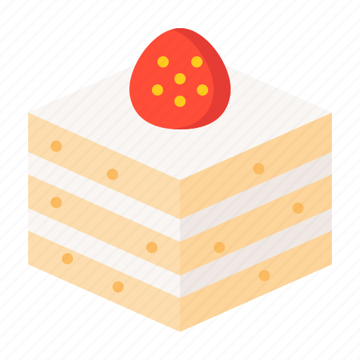Bakery, cake, dessert, strawberry cake, sweet icon - Download on Iconfinder