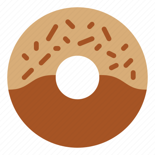 Sprinkles, donut, sweet, chocolate, cream, cake, dessert icon - Download on Iconfinder