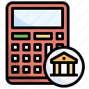 bank, finance, buildings, calculator