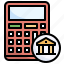 bank, finance, buildings, calculator 